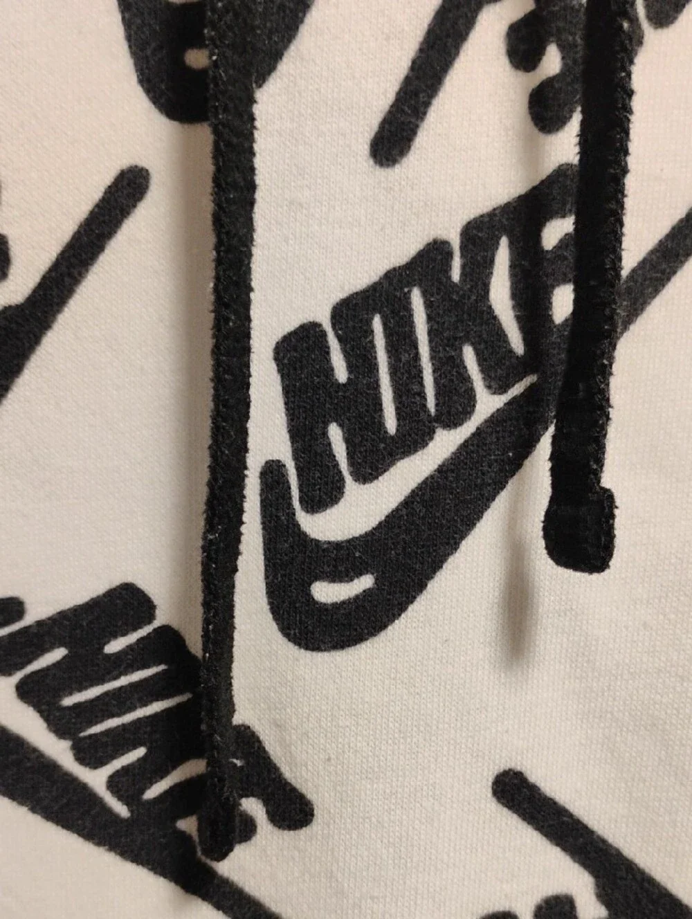 (C-76) Nike Sport Essentials All-Over Logo Print Discontinued Hoodie